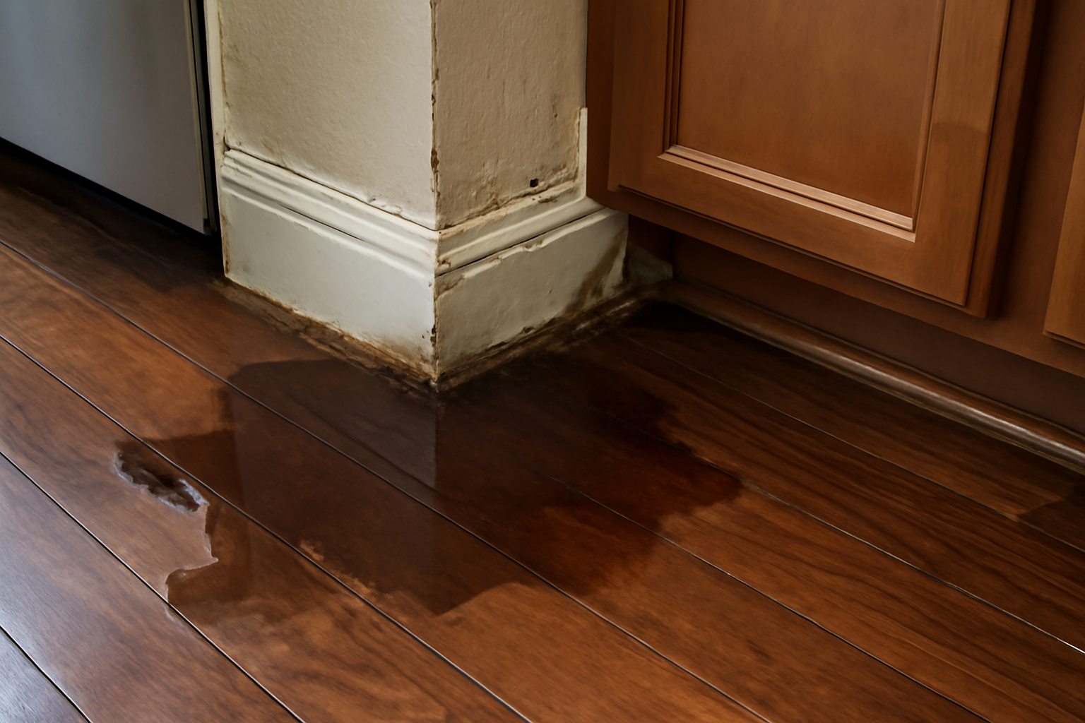 Ice Maker Line Leak Water Removal in Burnsville, MN