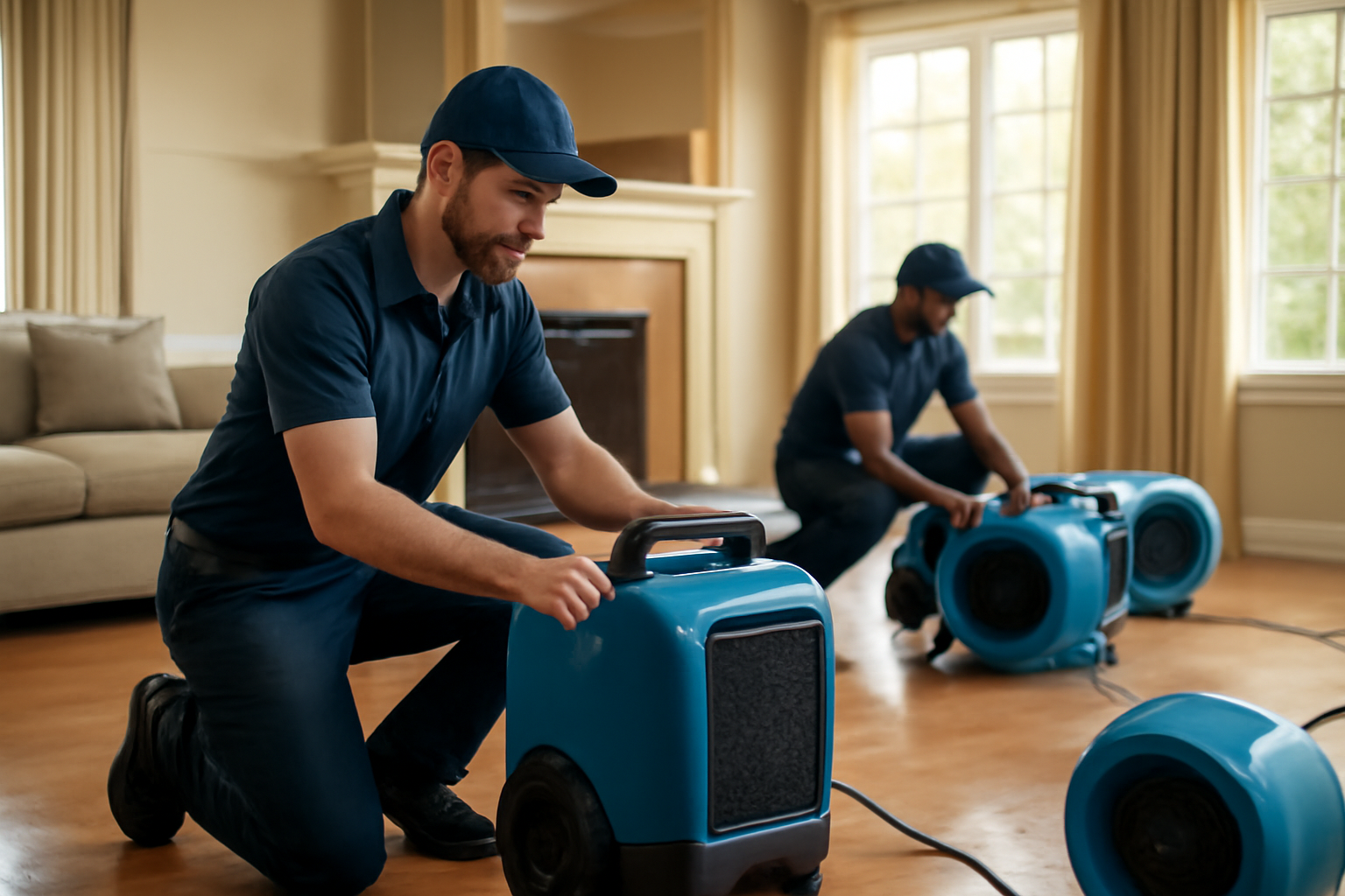 Water damage restoration service