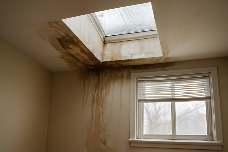 Skylight Leak Water Removal